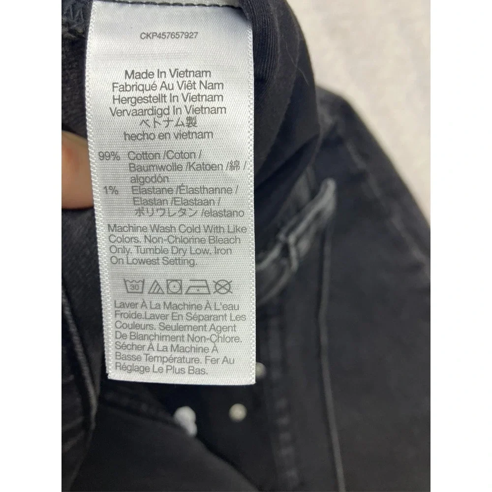 Madewell The Perfect Vintage Jean High Rise Lunar Wash‎ Black Denim MD713 29P